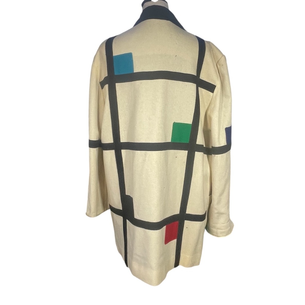 Leslie Fay Abstract Print Coat - Picture 4 of 4